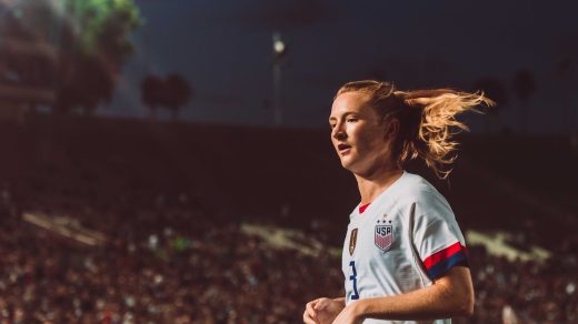 Sam Mewis vs Ireland (2019). Photo by Nikita Taparia.